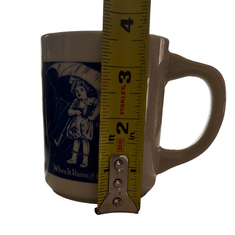 Vintage When it Rains It Pours Morton Salt Girl 1914 1921 1956 1968 Coffee Mugs - Picture 2 of 13